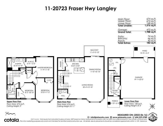 11 - 20723 Fraser Highway, Townhouse with 3 bedrooms, 2 bathrooms and 2 parking in Langley BC | Image 7