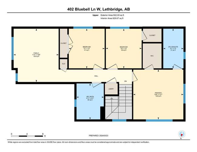 402 Bluebell Lane W, Home with 3 bedrooms, 2 bathrooms and 4 parking in Lethbridge AB | Image 46