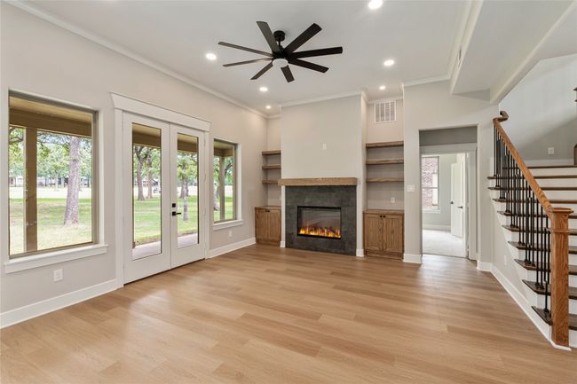 Living room with luxury laminate wood plank floors | Image 6