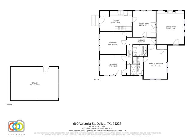 609 Valencia St, House other with 3 bedrooms, 2 bathrooms and null parking in Dallas TX | Image 40