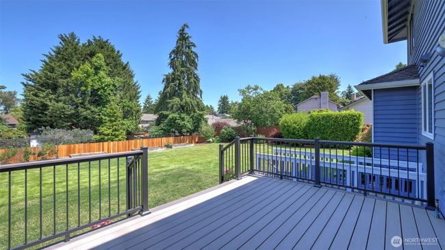 Trex deck leads to flat yard with fruit trees! | Image 16