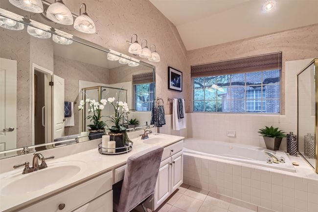 Doubel vanities, with pristine clean tile flooring | Image 19