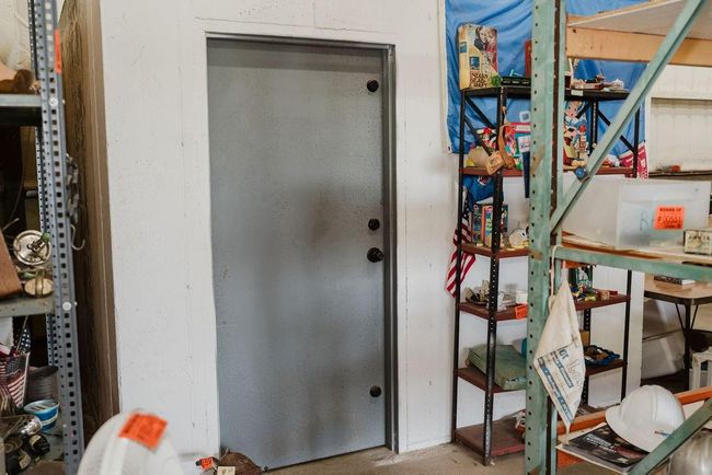 Door of safe room in barn | Image 23