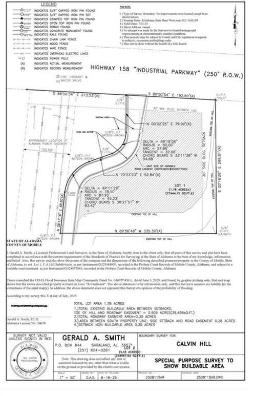 1455 Industrial Parkway, Saraland, AL, 36571 | Card Image