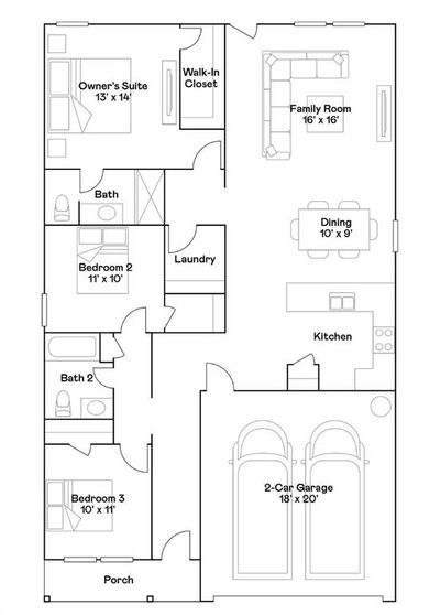 2722 Pebble Whisper Drive, House other with 3 bedrooms, 2 bathrooms and null parking in Richmond TX | Image 2