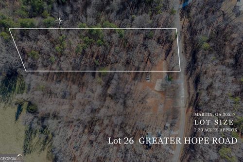 LOT 26 Greater Hope Rd, Martin, GA, 30557-3293 | Card Image