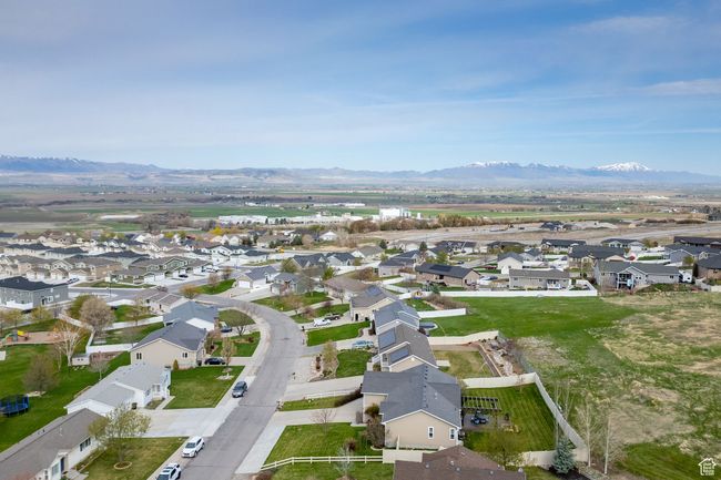 Drone / aerial view featuring a residential view and a mountain view | Image 44