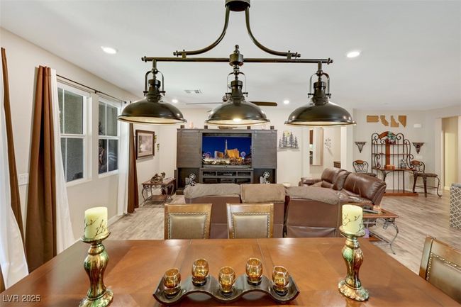 Dining space with visible vents, recessed lighting, and light wood-type flooring | Image 22