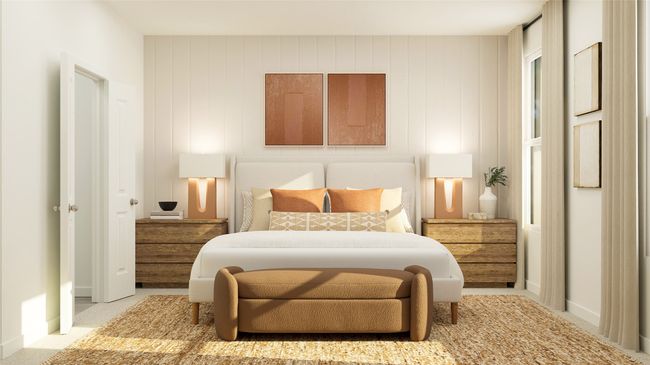 Bedroom with carpet and baseboards | Image 4