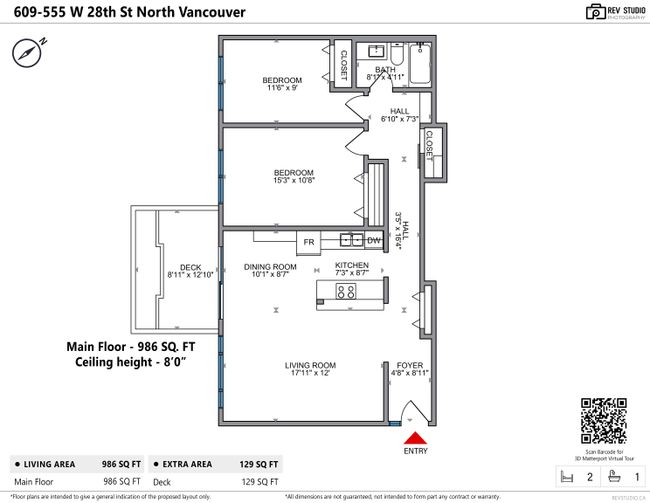 609 - 555 W 28 Th Street, Condo with 2 bedrooms, 1 bathrooms and 1 parking in North Vancouver BC | Image 23