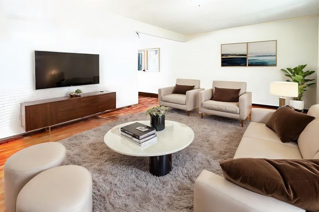 Living room featuring wood finished floors | Image 6