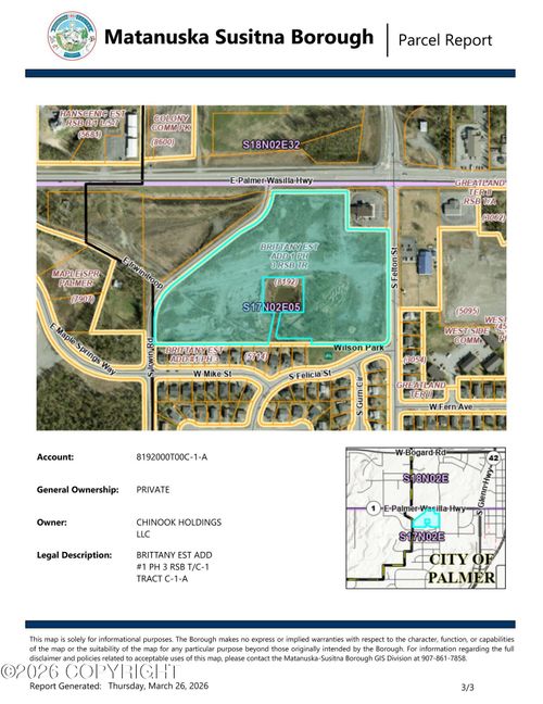1100 E Palmer Wasilla Hwy, Palmer, AK, 99645 | Card Image