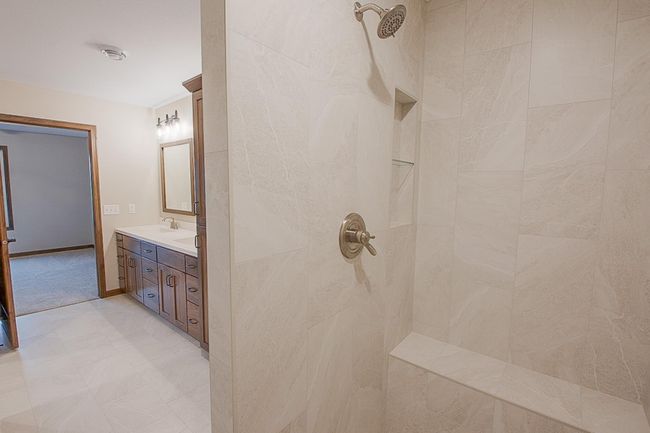 Roll in Tile Shower with Bench | Image 11
