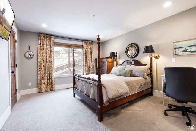 Bedroom featuring recessed lighting, baseboards, and carpet | Image 16