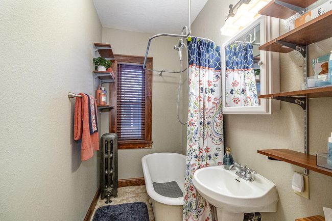 Bathroom w/window & clawfoot tub & shower! | Image 15
