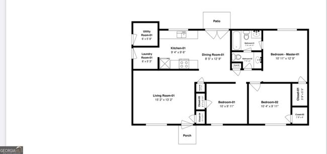 8958 Sterling Ridge Ln, House other with 3 bedrooms, 2 bathrooms and 3 parking in Jonesboro GA | Image 9