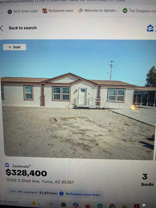 12108 S Shell Ave, Yuma, AZ, 85367-6050 | Card Image
