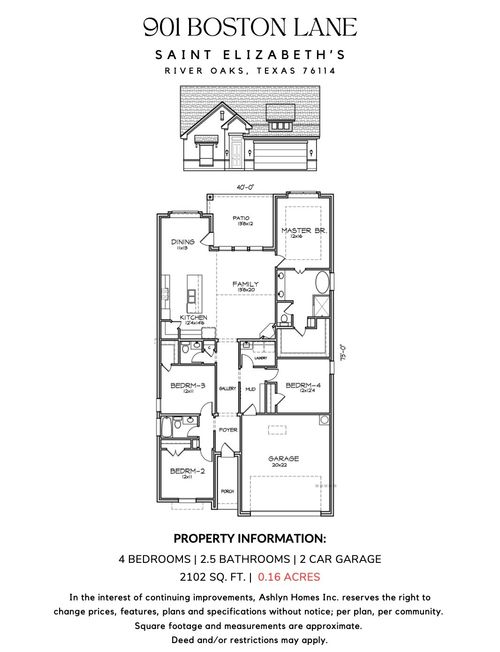 901 Boston Ln, River Oaks, TX, 76114-0030 | Card Image