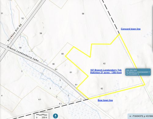 167 Branch Londonderry Tpke, Hopkinton, NH, 03229-2002 | Card Image