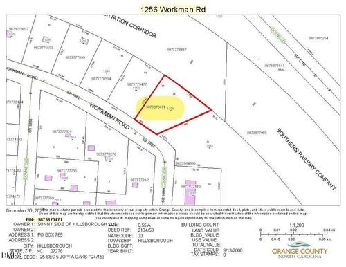 1256 Workman Rd, Hillsborough, NC, 27278-9509 | Card Image