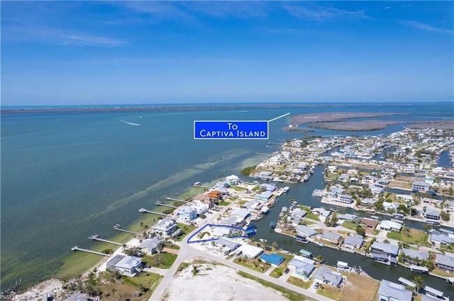 Bird's eye view with a residential view and a water view of Sanibel and up to Captiva, North Captiva and Boca Grande | Image 31