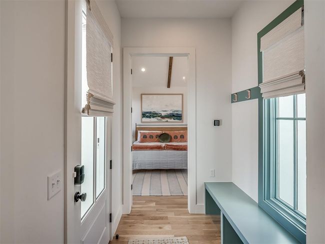 Mudroom with light wood-type flooring and recessed lighting | Image 19
