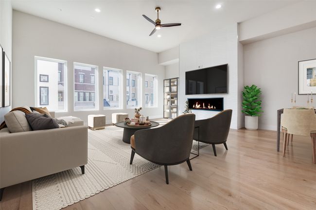 Virtually staged living room | Image 7