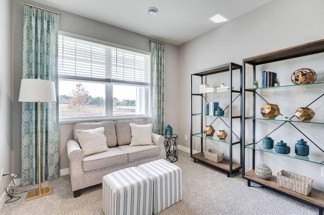Flex room on the main level affords the opportunity for a home office, playroom or formal sitting space. *Pictures are of a model home, actual colors and finishes may vary. | Image 17