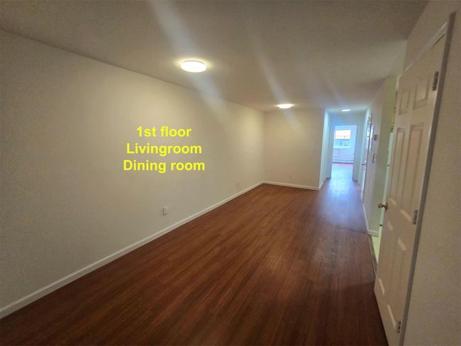Empty room featuring wood finished floors and baseboards | Image 5