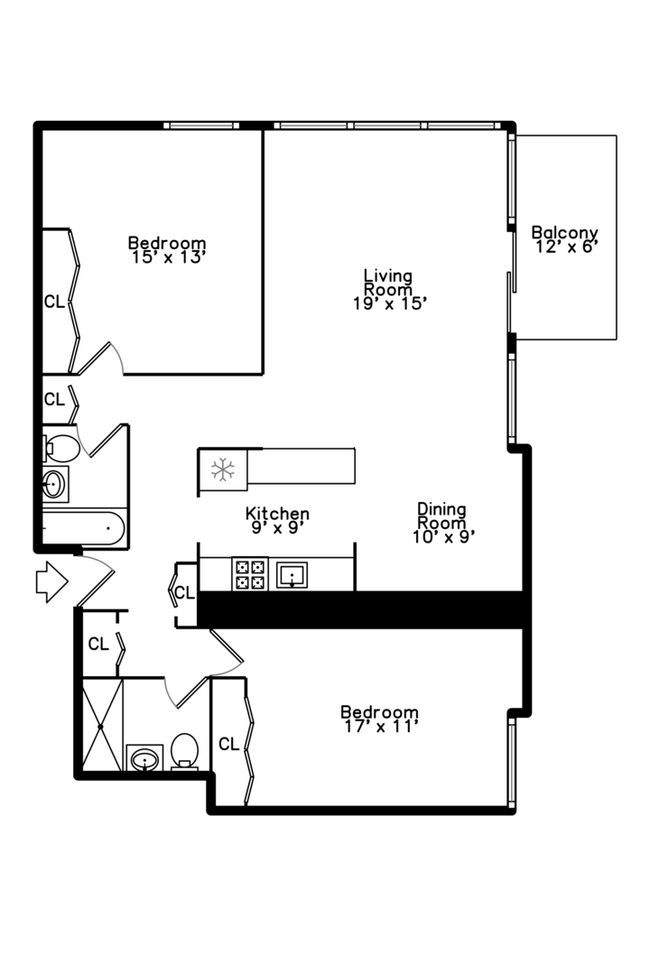 APT-601C - 1360 N Sandburg Ter, Home with 2 bedrooms, 2 bathrooms and null parking in Chicago IL | Image 18