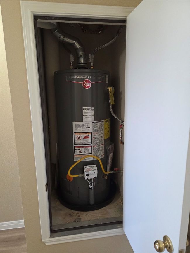Utility room featuring water heater | Image 24