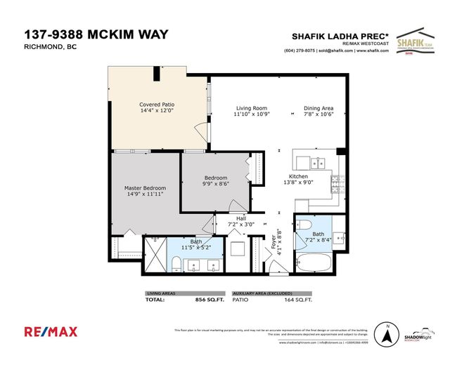 137 - 9388 Mckim Way, Condo with 2 bedrooms, 2 bathrooms and 1 parking in Richmond BC | Image 31