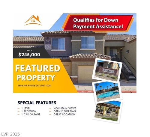1038-6868 Sky Pointe Dr, Las Vegas, NV, 89131-6104 | Card Image