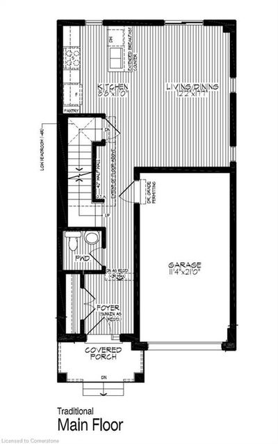 LOT-0027 - 38 Pine St, House other with 3 bedrooms, 1 bathrooms and 2 parking in Kitchener ON | Image 2