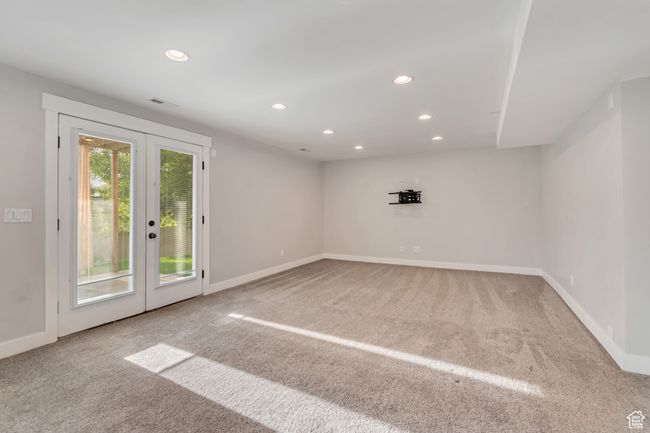 Basement Family room and walkout entrance. | Image 14