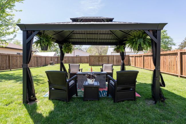 Fully fenced backyard completed in 2024. | Image 33