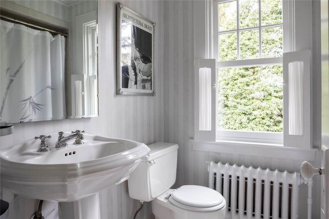 Full Hall bathroom with hand painted walls | Image 17