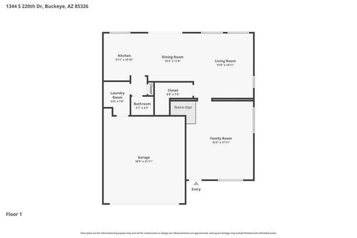 1344 S 220th Dr, Buckeye, AZ, 85326-8663 | Card Image