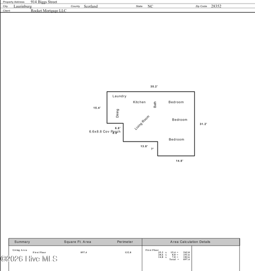 914 Biggs St, Laurinburg, NC, 28352-4704 | Card Image