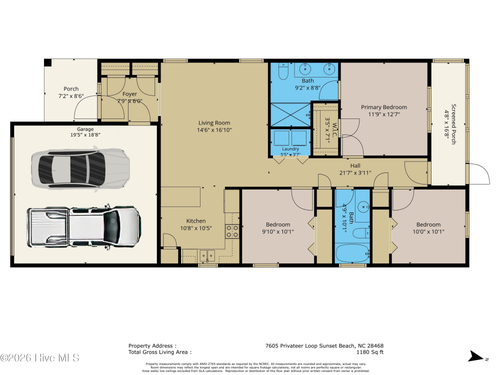 7605 Privateer Loop, Sunset Beach, NC, 28468-5959 | Card Image