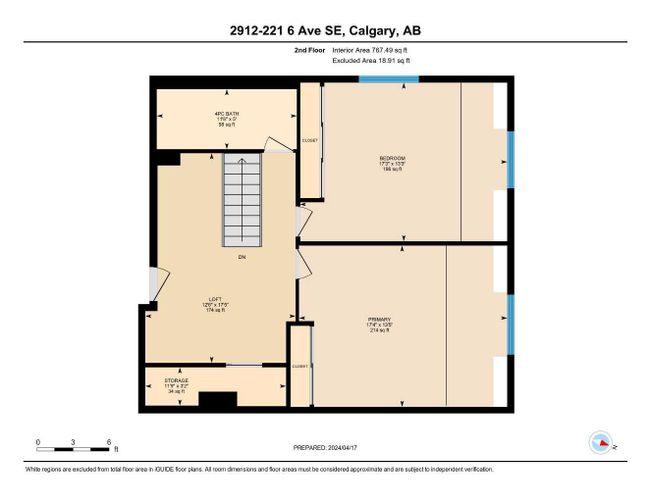 2912 - 221 6 Avenue Se, Home with 2 bedrooms, 1 bathrooms and 2 parking in Calgary AB | Image 37