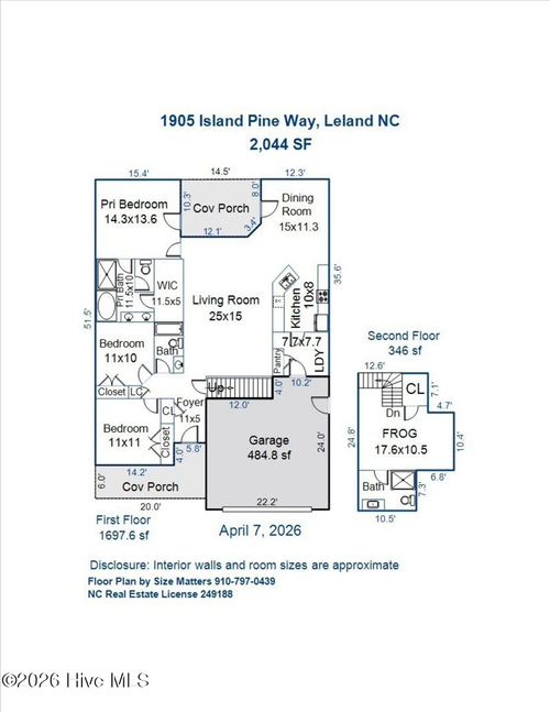 1905 Island Pine Way, Leland, NC, 28451-4220 | Card Image