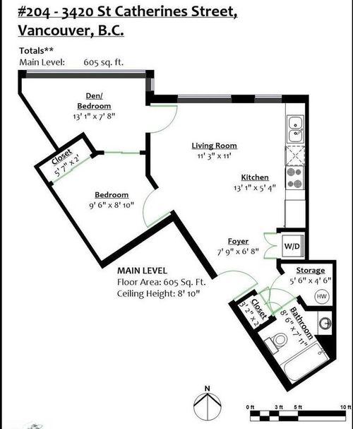 204-3420 St Catherines St, Vancouver, BC, V5V4K8 | Card Image