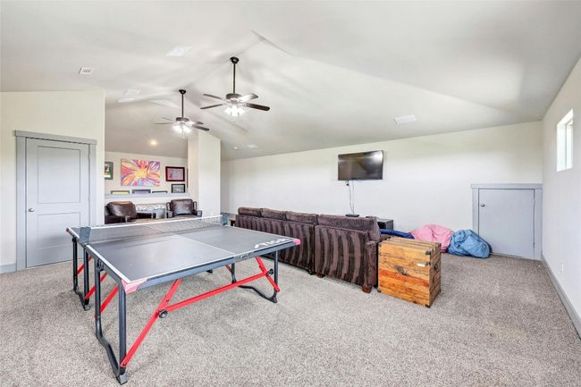 Ping pong, video games, or movies...enjoy one or all of these! In addition, even MORE storage in the door on the left that leads to walk-in storage. | Image 26