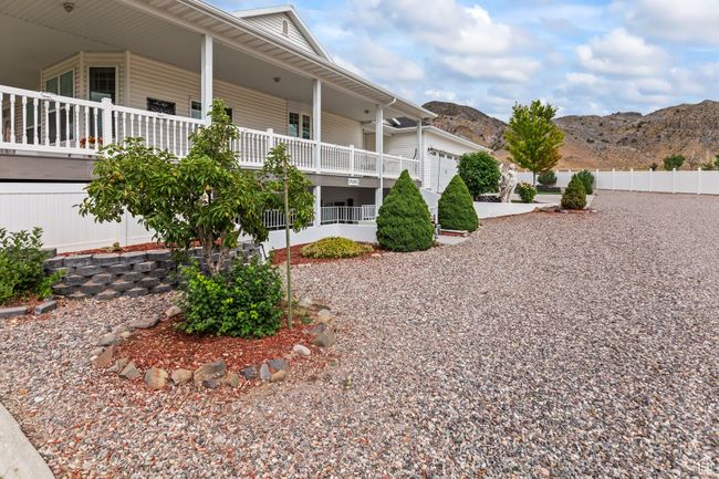 View of building exterior with a mountain view | Image 95
