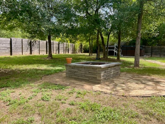stone patio with outdoor fire pit | Image 22