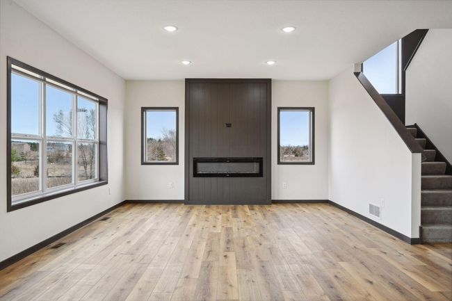 Electric Fireplace w/ Shiplap Surround | Image 9