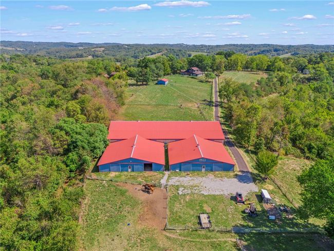 Aerial View Of Indoor Riding Arena 603 Highland Ridge Road | Image 34