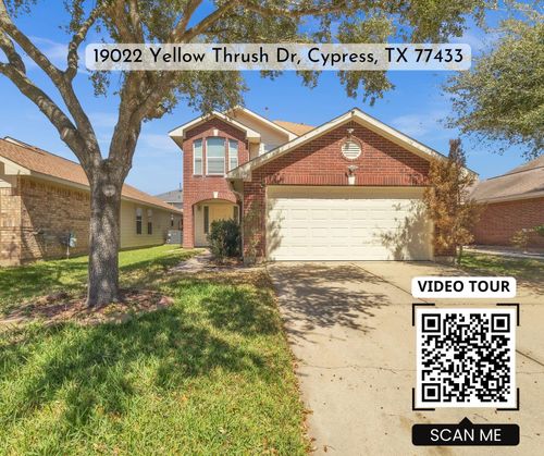 19022 Yellow Thrush Dr, Cypress, TX, 77433-2133 | Card Image