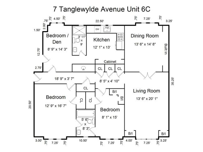 APT-6C - 7 Tanglewylde Ave, Home with 3 bedrooms, 2 bathrooms and null parking in Bronxville NY | Image 20